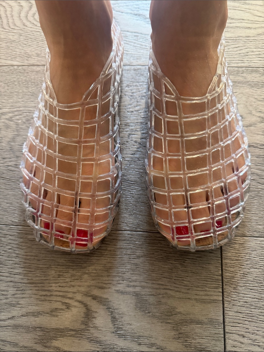 Transparent Jelly Ballet Flats